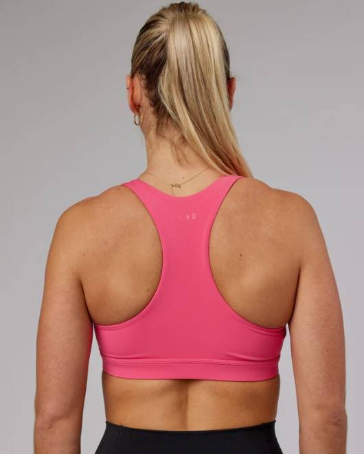 Z8RH88 LSKD Frauen Basis-Sport-BH – Flamingo Bekleidung