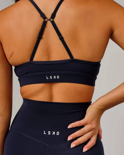 Z8RH92 LSKD Frauen Elixir Sport-BH – Marineblau Bekleidung