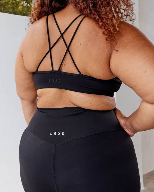 Z8RH95 LSKD Frauen Yin Sport-BH - Schwarz Bekleidung