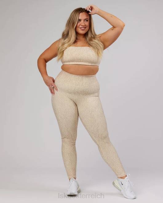 Z8RH96 LSKD Frauen Bandeau-Aufdruck „Energize – Rise“. Bekleidung