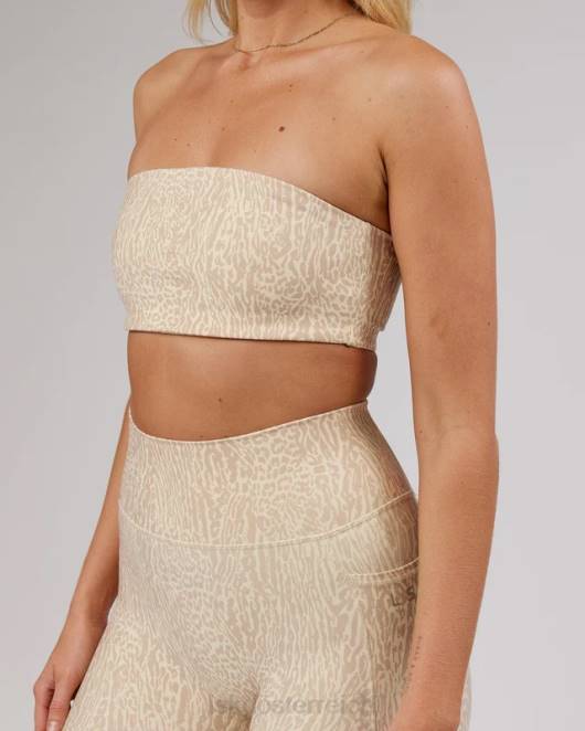 Z8RH96 LSKD Frauen Bandeau-Aufdruck „Energize – Rise“. Bekleidung