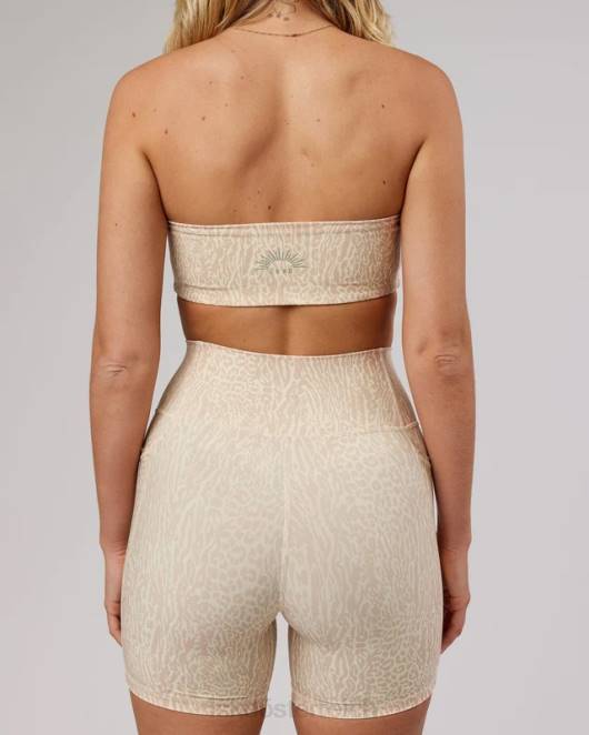 Z8RH96 LSKD Frauen Bandeau-Aufdruck „Energize – Rise“. Bekleidung