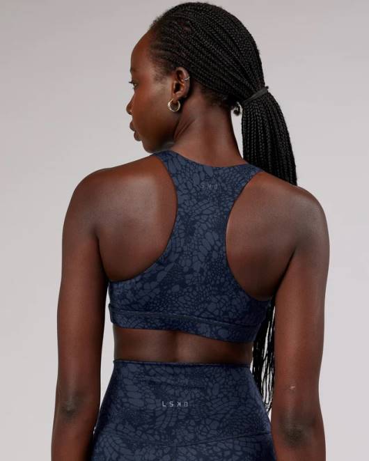 Z8RH99 LSKD Frauen Base Sport-BH – Navy Mamba Bekleidung