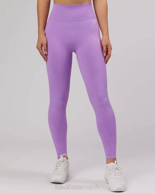 Z8RH703 LSKD Frauen Grenzenlose, nahtlose Strumpfhose in voller Länge – Flieder Bekleidung