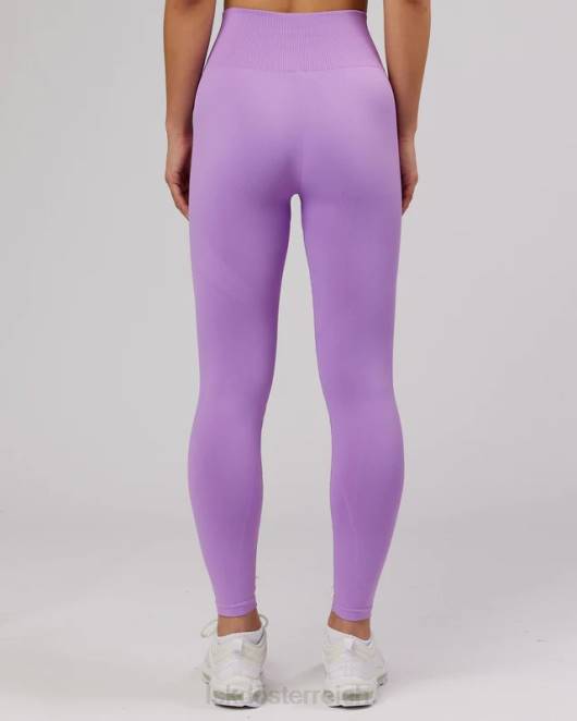 Z8RH703 LSKD Frauen Grenzenlose, nahtlose Strumpfhose in voller Länge – Flieder Bekleidung