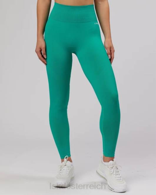 Z8RH706 LSKD Frauen Grenzenlose, nahtlose Strumpfhose in voller Länge – Hyper Teal Bekleidung