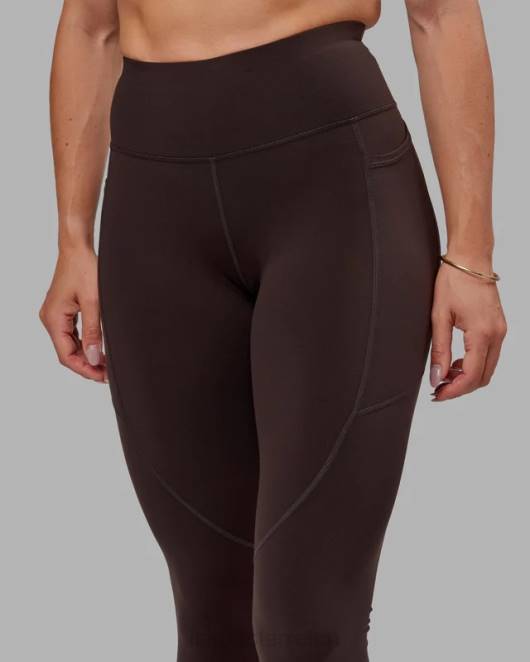 Z8RH729 LSKD Frauen Rep X-Long Tight – dunkles Walnussholz Bekleidung