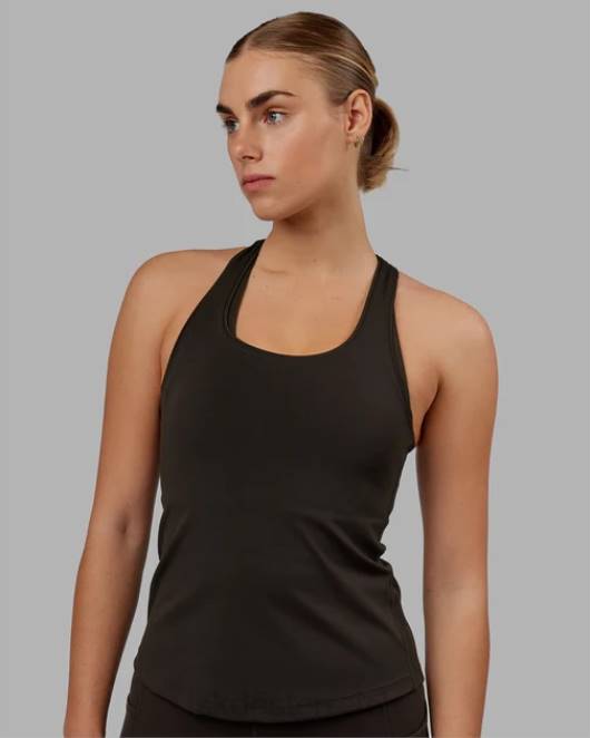 Z8RH115 LSKD Frauen Lift Performance Tank – dunkles Walnussholz Bekleidung