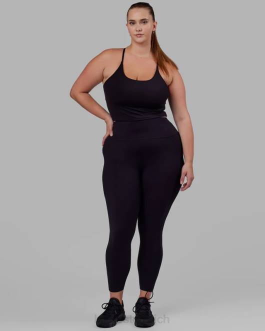 Z8RH117 LSKD Frauen Elixir Aktivtank - schwarz Bekleidung