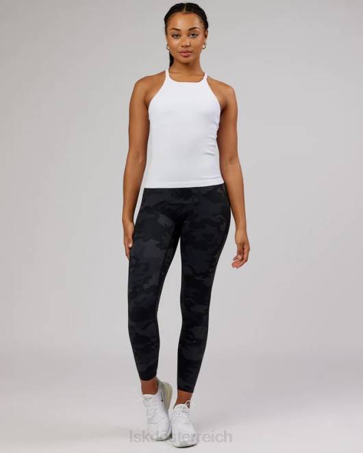 Z8RH127 LSKD Frauen Minimales, nahtloses, geripptes Tanktop – weiß Bekleidung