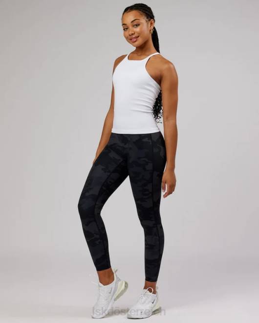 Z8RH127 LSKD Frauen Minimales, nahtloses, geripptes Tanktop – weiß Bekleidung