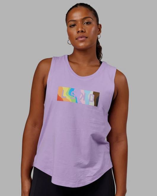 Z8RH136 LSKD Frauen Luna Tank – Pride-blasses Flieder Bekleidung