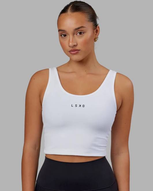 Z8RH138 LSKD Frauen Reflex Active Tank - weiß Bekleidung