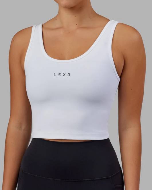 Z8RH138 LSKD Frauen Reflex Active Tank - weiß Bekleidung