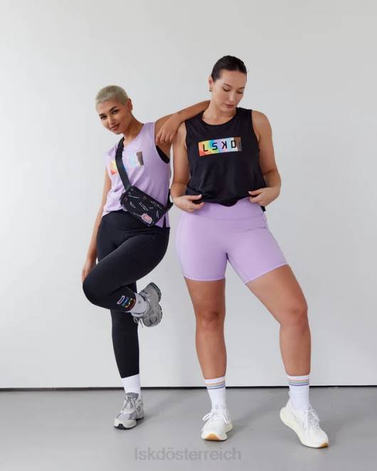 Z8RH140 LSKD Frauen Luna-Tank – Pride-Schwarz Bekleidung