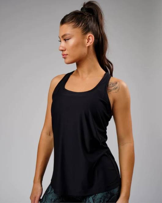 Z8RH144 LSKD Frauen Freedom Performance Tank – schwarz Bekleidung