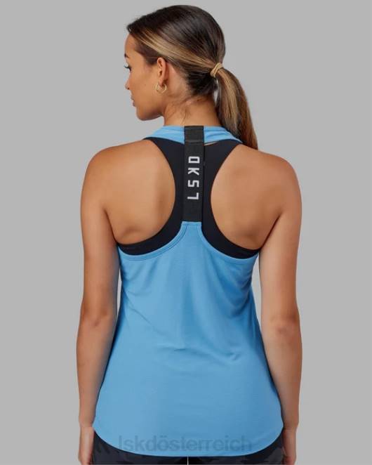 Z8RH152 LSKD Frauen Sprint-Tanktop – Azurblau Bekleidung