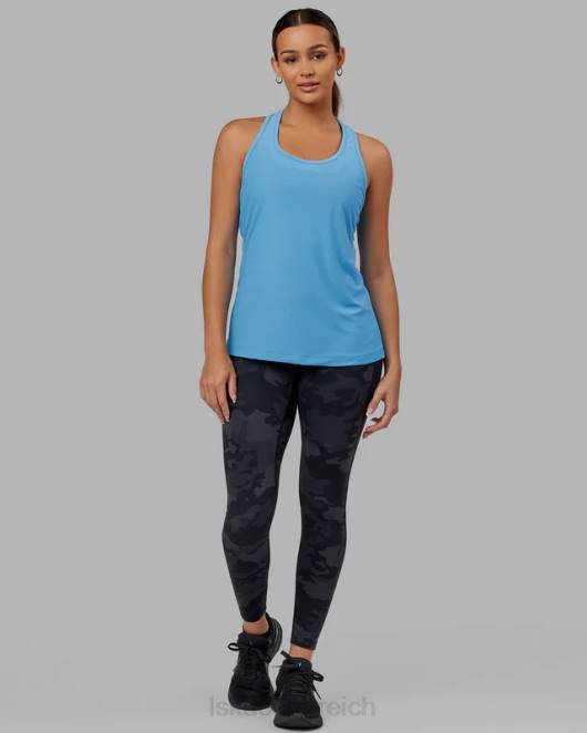 Z8RH152 LSKD Frauen Sprint-Tanktop – Azurblau Bekleidung