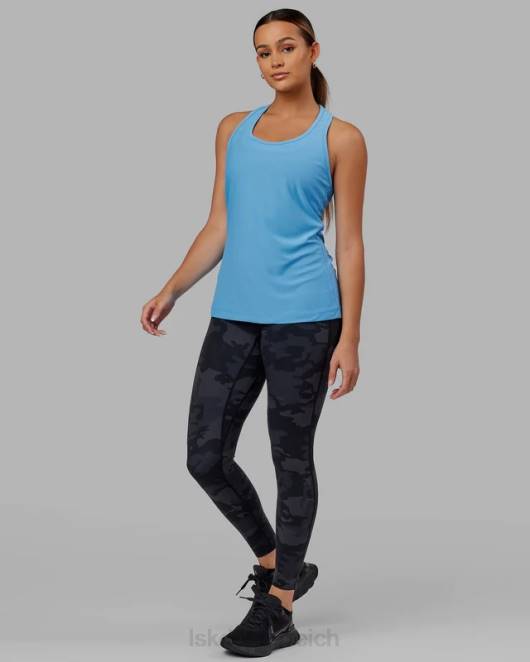 Z8RH152 LSKD Frauen Sprint-Tanktop – Azurblau Bekleidung