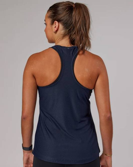 Z8RH163 LSKD Frauen Freedom Performance Tank – Marineblau Bekleidung