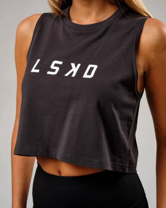 Z8RH164 LSKD Frauen Agiles Flxcotton-Tanktop – Phantom Bekleidung