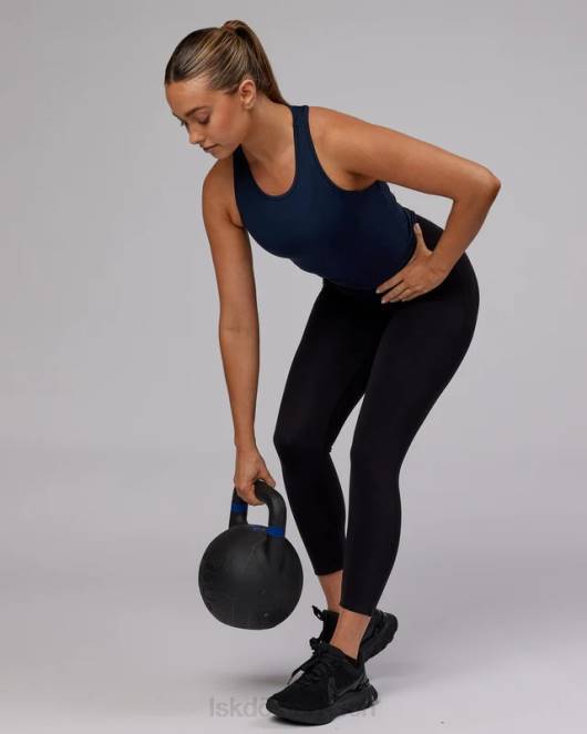 Z8RH172 LSKD Frauen Flow Performance Tank – Marineblau Bekleidung