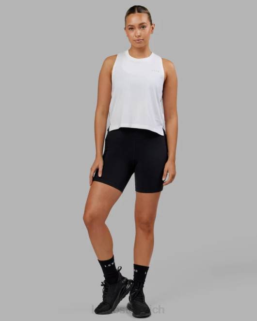 Z8RH177 LSKD Frauen Deluxe-Pimaflx-Tanktop – weiß Bekleidung