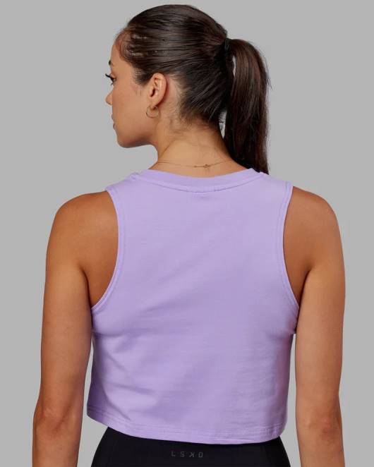 Z8RH179 LSKD Frauen agiles Flxcotton-Tanktop – blasslila Bekleidung