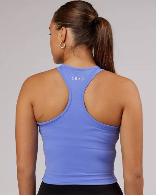 Z8RH182 LSKD Frauen Flow Performance Tank – Kornblumenblau Bekleidung