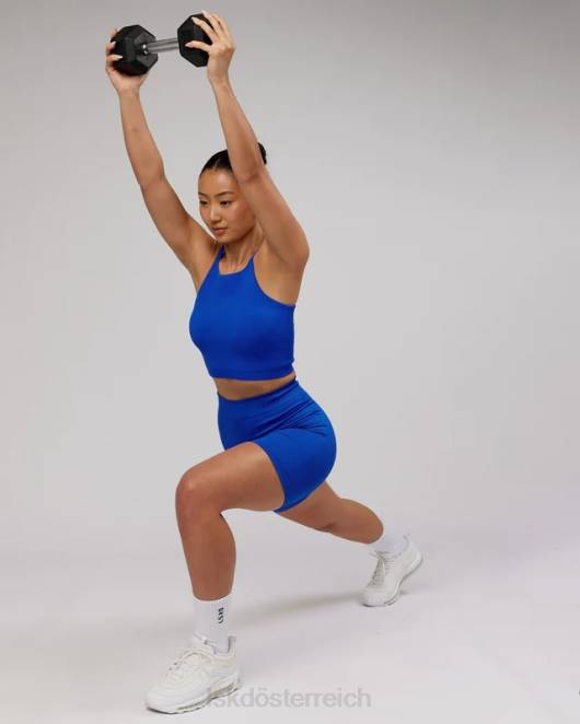 Z8RH201 LSKD Frauen Minimales, nahtloses, geripptes Tanktop – kräftiges Blau Bekleidung