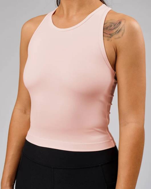 Z8RH205 LSKD Frauen Flow Performance Tank – rosa Bekleidung