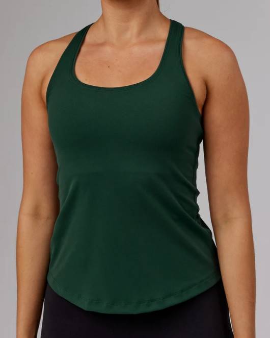 Z8RH207 LSKD Frauen Lift Performance Tank – vital grün Bekleidung