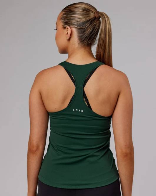 Z8RH207 LSKD Frauen Lift Performance Tank – vital grün Bekleidung