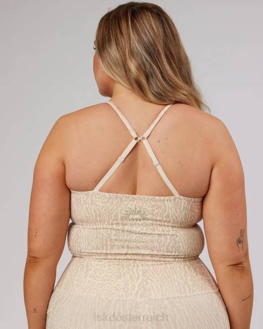 Z8RH215 LSKD Frauen Entschlossenes Sport-Tanktop mit Rise-Aufdruck Bekleidung