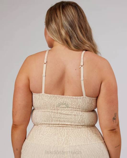 Z8RH215 LSKD Frauen Entschlossenes Sport-Tanktop mit Rise-Aufdruck Bekleidung