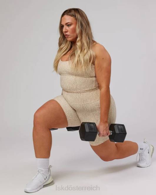 Z8RH215 LSKD Frauen Entschlossenes Sport-Tanktop mit Rise-Aufdruck Bekleidung