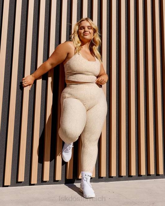 Z8RH215 LSKD Frauen Entschlossenes Sport-Tanktop mit Rise-Aufdruck Bekleidung