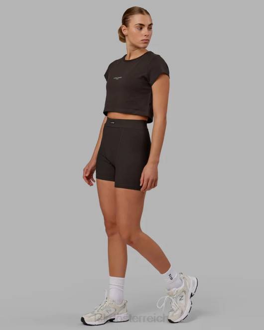 Z8RH223 LSKD Frauen Frontrunner-Baby-T-Shirt – dunkles Walnussholz Bekleidung