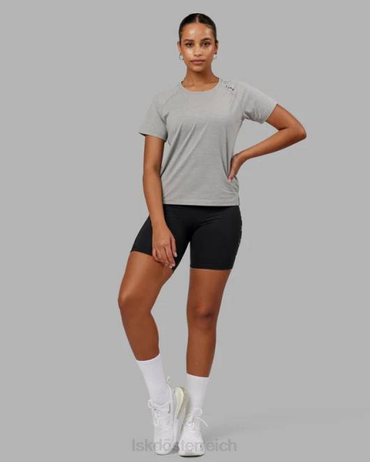 Z8RH233 LSKD Frauen Perform Vapourflx T-Shirt – Hellgrau meliert Bekleidung