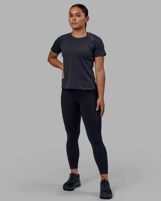 Z8RH234 LSKD Frauen Perform Vapourflx T-Shirt – Schwarz meliert Bekleidung