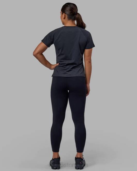 Z8RH234 LSKD Frauen Perform Vapourflx T-Shirt – Schwarz meliert Bekleidung