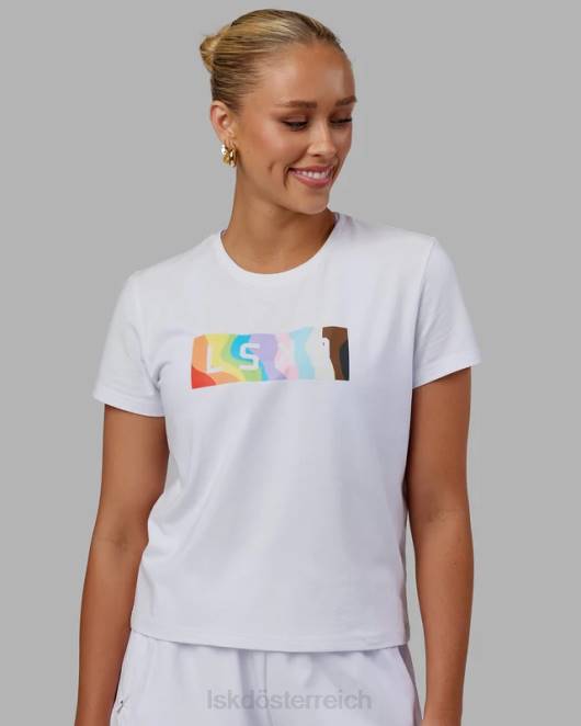 Z8RH251 LSKD Frauen Together T-Shirt – Pride-Weiß Bekleidung