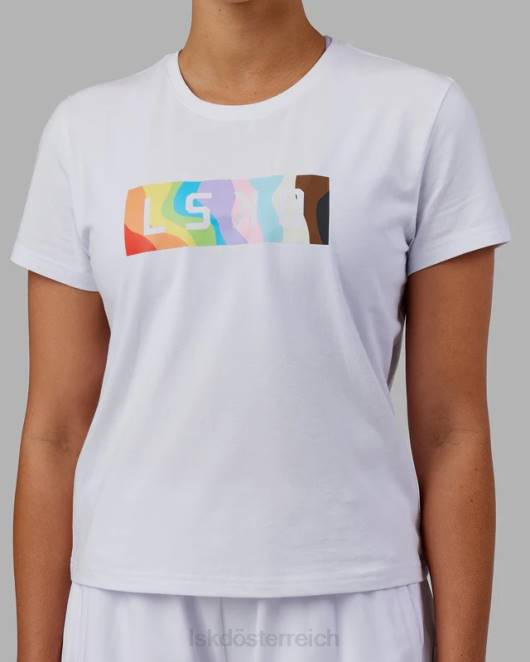 Z8RH251 LSKD Frauen Together T-Shirt – Pride-Weiß Bekleidung