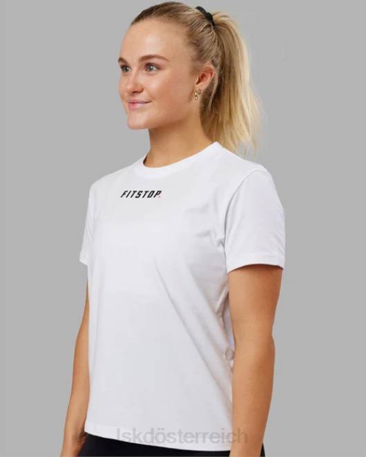 Z8RH263 LSKD Frauen Fitstop Fast Tee – weiß Bekleidung