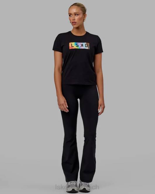Z8RH271 LSKD Frauen Together T-Shirt – Pride-Schwarz Bekleidung