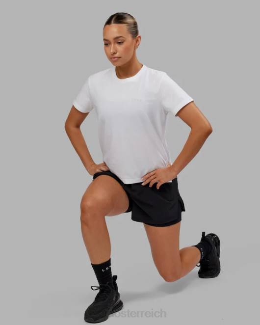 Z8RH290 LSKD Frauen Deluxe-Pimaflx-T-Shirt – weiß Bekleidung