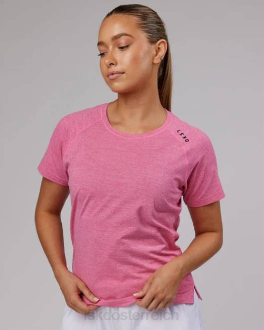 Z8RH327 LSKD Frauen Perform Vapourflx Tee – Magenta Mergel Bekleidung