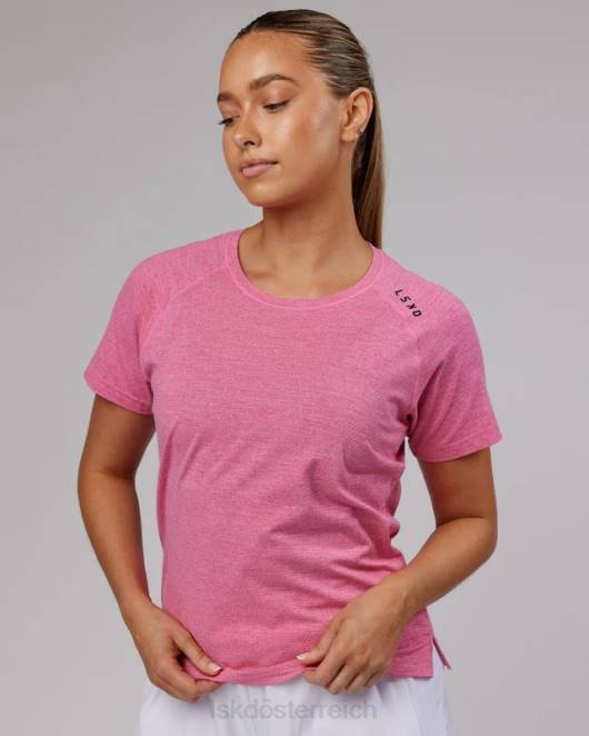 Z8RH327 LSKD Frauen Perform Vapourflx Tee – Magenta Mergel Bekleidung