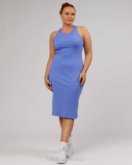 Z8RH501 LSKD Frauen ella geripptes Tankkleid – Kornblumenblau Bekleidung