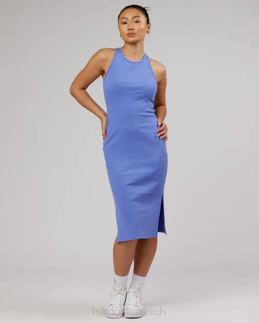 Z8RH501 LSKD Frauen ella geripptes Tankkleid – Kornblumenblau Bekleidung